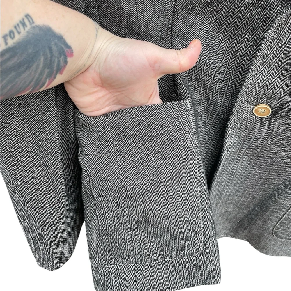 TOMMY BAHAMA Cotton Herringbone Sport Coat Blazer